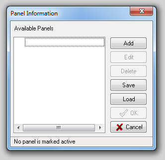 图20.1  Panel Information Dialog (面板信息对话框)